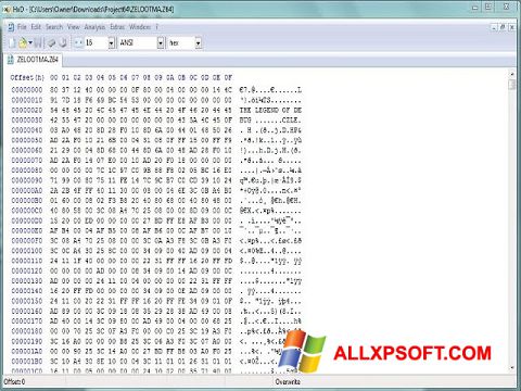 स्क्रीनशॉट Hex Editor Windows XP