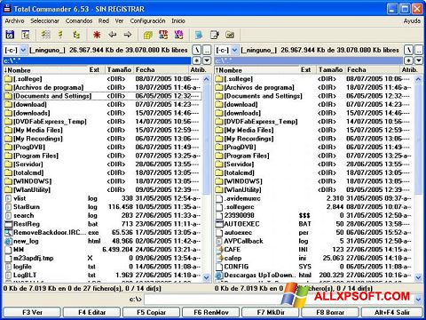 स्क्रीनशॉट Total Commander Windows XP